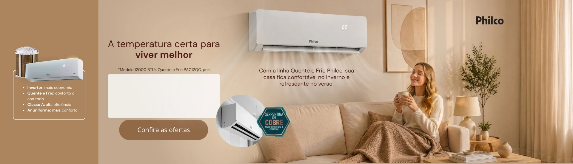 Conheça toda a linha de ar-condicionado Philco em oferta