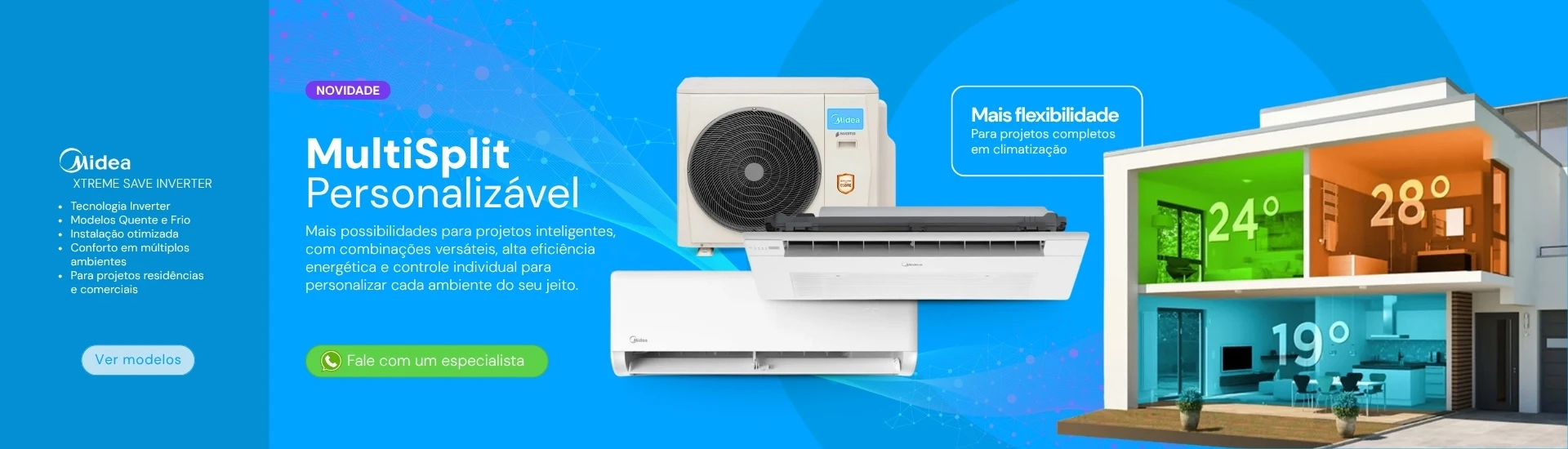 Novidades em MultiSplits Midea