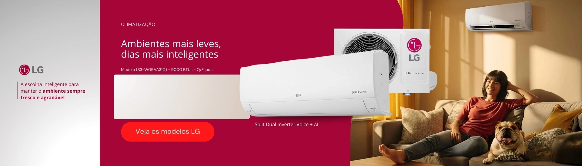 Ar-condicionado LG em oferta!