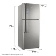 Refrigerador Electrolux Inverter Top Freezer 431L Platinum 220V IF55S