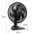 Ventilador de Mesa Arno 140W 40cm 6 Pás 3 Velocidades Preto VE2E 110V